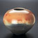 Spherical open vase, 8"x9"x9"