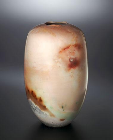 Tall vase #2, 12" x 7" x 7", Terra Sigilatta surface 